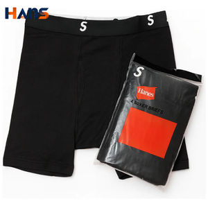 Boxer da Uomo con Logo Personalizzato, Pantaloncini da Boxe in Cotone, Traspiranti e Comodi, Design Trendy in Bianco e Nero - Product Image 1