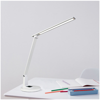Lampe de bureau à LED moderne avec veilleuse Chargeur sans fil à gradation tactile pour la décoration du bureau à domicile Soins des yeux pour la salle de lecture