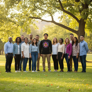 T-shirt à manches longues « Kindness Peace Equality Love Hope Diversity » – Vêtements promotionnels pour les droits de l'homme - Product Image 3