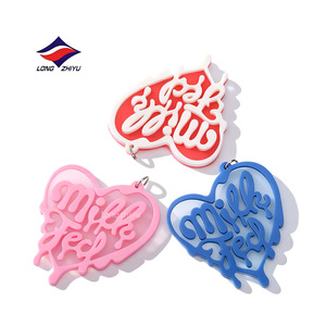 Longzhiyu, 20 Años de Experiencia en la Fabricación de Llaveros de PVC Personalizados, Llavero de Goma de PVC Suave 2D con Dibujos Animados, Llavero Plano con Logotipo Empresarial - Product Image 6