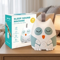 Mini haut-parleur portable sans fil Hibou Mignon avec batterie, sons apaisants, lecteur audio, machine à bruit blanc, pour décoration de chambre de bébé et de crèche, idéal pour cadeau