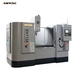 Cinese 3 assi verticale cnc XH7136 hobby desktop fresatrici cnc con cambio utensili per metallo