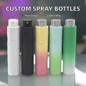 Custom 10ml 15ml 20ml Rotary <b>Spray</b> Pump Cylinder <b>Perfume</b> <b>Bottle</b> Makeup Remover Water Gradient ABS Body Cosmetic Packing Reusable - Product Image 2