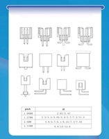 Connecteurs de câblage IDC mâles SMD à angle droit 90 degrés, 2*25 broches, 6P-14P, 2.0mm, 2.54mm, DC3 Molex, simple ou double rangée