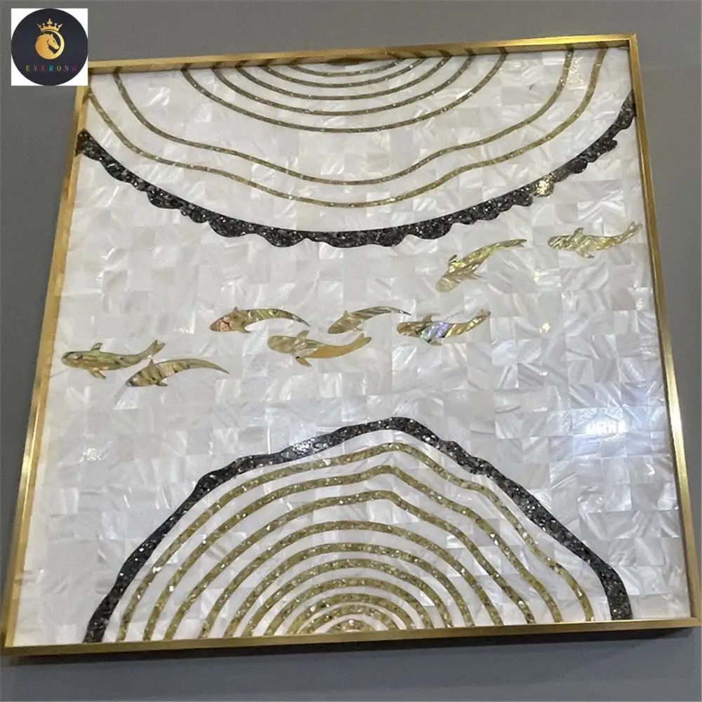 EVStone fournit une belle conception de médaillon en mosaïque de nacre naturelle