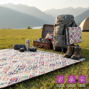 1.5x2m Moisture Proof Camping <b>Mat</b> <b>Waterproof</b> Beach Pad Portable Multiplayer Picnic Hiking - Product Image 5