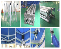 Tente commerciale rétractable portable, pliable, légère, durable, avec logo personnalisé, pour centre commercial, salon professionnel