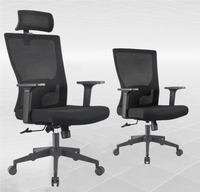 Chaise d'appoint en tissu de belles couleurs personnalisées de couleur noire fauteuil pivotant à base inclinable en douceur avec appuie-tête chaise de bureau