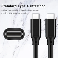Câble Usbc multifonctionnel 4K 60Hz Câble d'extension de type C mâle à mâle PD100W 5A PD Câble de chargement rapide Fil de données pour Mac Pro