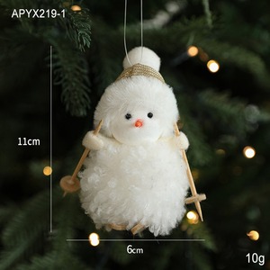 2025 Handmade <strong>Snowflake</strong> Plush Star Christmas Tree Small Pendant Xmas Decor Christmas Tree Hanging Ornaments - Product Image 6