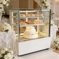 Vitrine réfrigérée pour gâteaux CE, à angle droit, 3 niveaux, pour pâtisseries