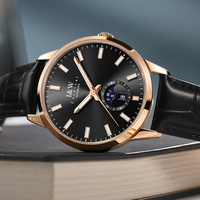 Logo personnalisé IW montre mécanique de luxe pour hommes en acier plongeur classe Phase de lune caractéristique cadran lumineux à la mode marque privée Miyota