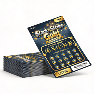 Customized Lottery Scratch Cards Win Scratch Game Cards Cardboard Digital Printing Business Promotional Lottery Cards - Product Image 4