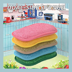 Двухсторонняя многоразовая супервпитывающая кухонная губка для мытья посуды - Product Image 2
