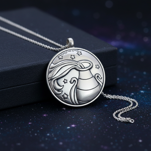 Ciondolo e Charm Zodiacale Acquario BLAZON 30mm di Alta Qualità - Product Image 3