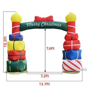 Arche gonflable de noël, événements en plein air, fête de <span class=keywords><strong>vacances</strong></span>, arche de décoration de noël, arche d'entrée gonflable - Product Image 2