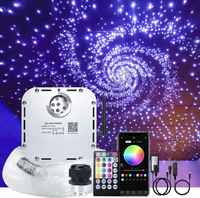 Kit d'éclairage au plafond à fibres optiques Twinkle Starry Home Theater avec 1100 câbles à fibres optiques à émission latérale de 0,75 mm