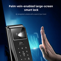 Serrure de porte intelligente KROVI PR12 entièrement automatique avec reconnaissance faciale 3D, sécurité par empreinte digitale, WiFi, serrure intelligente extérieure sans clé numérique