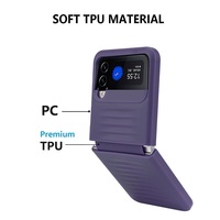 Étui de protection antichoc en plastique souple pour Galaxy Z Flip 4 5G