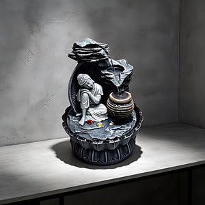 <span class=keywords><strong>Fontaine</strong></span> d'eau Zen <span class=keywords><strong>Bouddha</strong></span> couché, cascade intérieure/extérieure <span class=keywords><strong>pour</strong></span> salle de méditation, jardin et décoration intérieure - Product Image 2