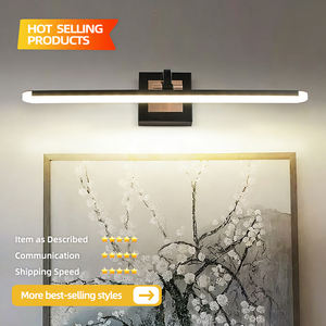 Lampes pour tableaux, appliques murales noires câblées avec direction d'éclairage réglable - Product Image 2