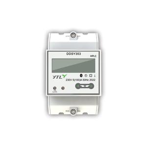 Medidor prepago YTL 5(100)A Riel DIN inteligente 1 Módulo de fase 2 medidores de electricidad con comunicación <span class=keywords><strong>HPLC</strong></span> - Product Image 1