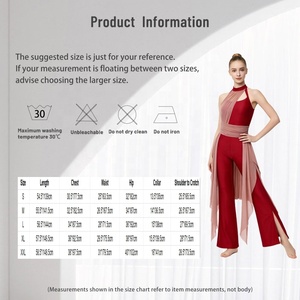 Costume de danse contemporaine pour femme adulte, combinaison à bretelles transparente, tenue de performance pour équipe de danse lyrique, sur mesure - Product Image 6