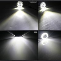 2 phares antibrouillard LED avec anneau lumineux DRL et Angle oculaire, lampe pour conduire, tout terrain, nouveau, haute qualité, 4 pouces
