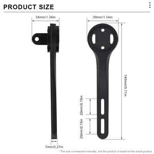Support de compteur de vélo RIDERACE pour Garmin Edge Series GOPRO, support de chronomètre GPS en nylon, sangle en caoutchouc, compteur de vitesse pour le cyclisme - Product Image 6