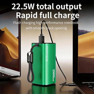 <span class=keywords><strong>Batterie</strong></span> externe portable 22,5 W ultra-rapide tendance avec affichage numérique 20000 mAh pour plusieurs appareils - Product Image 4