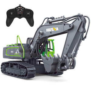 Gran oferta Huina RC excavadora aleación cubo 1/<span class=keywords><strong>18</strong></span> <span class=keywords><strong>escala</strong></span> 2,4 GHz 11CH 1558 Control remoto eléctrico excavadora camión de construcción para niños - Product Image 2