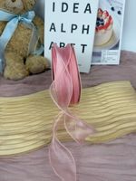 Ruban en satin motif arêtes de poisson, coloré, pour bouquets de fleurs, matériaux d'emballage floral DIY avec impression unie pour la confection de nœuds