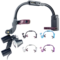 OEM 2.5X 3.5X Plastic Dental Headlamp Medical Loupes Magnifier Wireless Surgical Headlight Dental Operation Factory Supplier