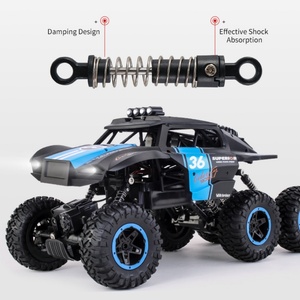 Voiture télécommandée SJY-Q101, jouet RC, échelle 1:12, 6x6, grande vitesse, roues larges, éclairage à commutation rapide, voiture tout-terrain RC, 6KM/H - Product Image 3