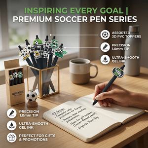 Bolígrafos de Gel con Diseño de Balón de Fútbol, Recuerdos para Fanáticos de México, Regalos Promocionales para Torneos Globales de Fútbol, Artículos de Papelería al por Mayor B2B - Product Image 2