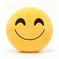 Offre Spéciale – Coussin en Peluche Amusant en Forme d'Émoticône, Rembourré en Coton PP Doux, Matière Polyester, Décoration de Canapé et Maison, Unisexe, 14