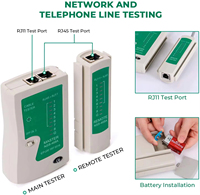Kit d'outils de réseau multifonctionnel Portable testeur de câble Ethernet connecteur de fil dénudeur Cutter sertissage outillage ensemble pièces de télécommunications