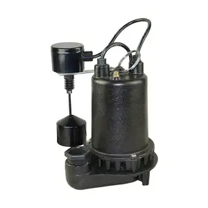 1hp Heavy Duty Cast Iron Construction Electrical Submersible Suction Pump