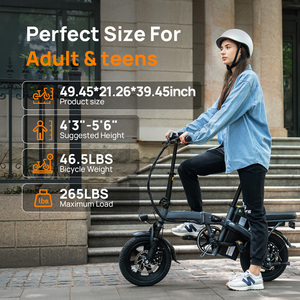 Bicicleta Eléctrica <span class=keywords><strong>Plegable</strong></span> de 14 Pulgadas, Bicicleta Eléctrica Urbana de 48V, Bicicleta Eléctrica <span class=keywords><strong>Plegable</strong></span> para Adultos, Stock en la UE, Lista para Enviar - Product Image 5