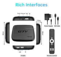 Boîtier TV Android intelligent 4K 8K, récepteur OTT avec processeur RK3528 Quad-Core 64 bits, 2 Go de RAM, 16 Go/32 Go/64 Go de ROM, Android 14, Wi-Fi/BT