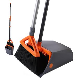 Pulitore commerciale lungo manico grigio Set paletta per cani per esterni pesanti Scooper ampiamente utilizzato per cortili hotel