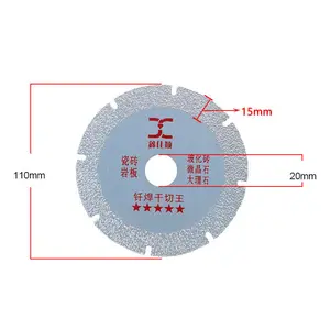 Çapı 100/110mm ince testere bıçağı tekerlek cam seramik kesme aracı 4 inç Ultra ince elmas testere bıçağı tekerlek cam kesme Di