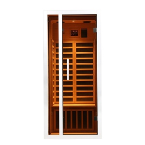 <span class=keywords><strong>Sauna</strong></span> Moderna Monoposto in Legno con Riscaldamento <span class=keywords><strong>a</strong></span> Infrarossi, Estensibile, per Interni, Colore Bianco - Product Image 3
