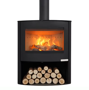 Estufa de Leña de Alta Eficiencia Estilo Europeo, Inserto de Acero con Vidrio para Calefacción, Chimenea Interior Moderna Independiente para Villa - Product Image 1