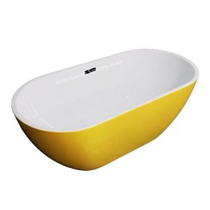 <span class=keywords><strong>Baignoire</strong></span> autoportante moderne en <span class=keywords><strong>acrylique</strong></span> <span class=keywords><strong>de</strong></span> forme ovale <span class=keywords><strong>de</strong></span> 59 pouces avec certification CE pour une <span class=keywords><strong>ou</strong></span> deux personnes, salle <span class=keywords><strong>de</strong></span> bain - Product Image 1