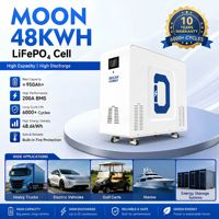 Nouvelle batterie LiFePO4 MOON 48kWh 2026, pack de batteries au lithium 51.2V 942Ah pour système solaire domestique ESS, stock US EU DE PL
