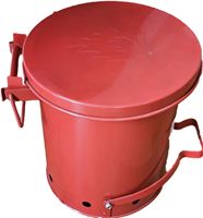 Seau d'extinction d'incendie portable en acier inoxydable et caoutchouc rouge, capacité 8L/12L, pour protection incendie par sable et eau
