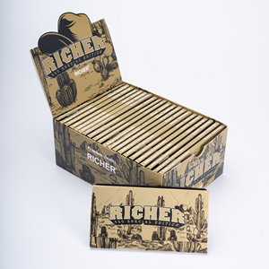 Papel de fumar de marca de combustión lenta, delgado, de cáñamo orgánico, tamaño King, diseño personalizado para tabaco - Product Image 3