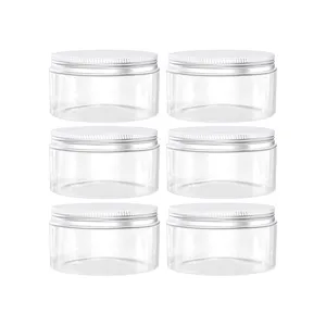 3.5倍2.75 Iches宠物塑料玻璃储物罐，用于厨房容器坚果调味料包装瓶