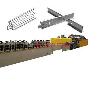 Verlaagde Plafond Volautomatische Hoofd T Grid Tee Bar T Runner Rolvormmachine Lijn